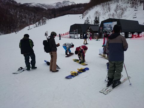 川場スキー場　準備中